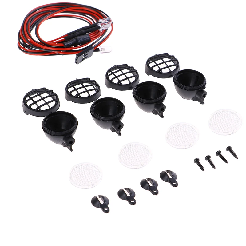 

One Set Led Spotlight Roof Light Lampshade For 1/10 Rc Crawler Car Axial Scx10