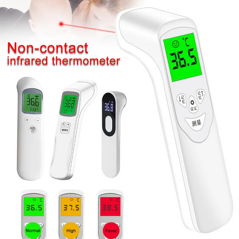Ручной ЖК цифровой инфракрасный термометр с подсветкой лазерный измеритель