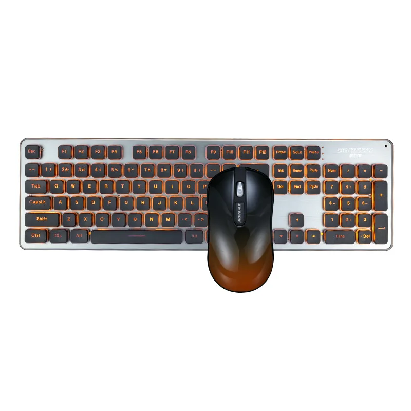 Beformer Walker GLK350 зарядка сияющая игровая клавиатура и мышь комплект Бесшумная беспроводная клавиатура и мышь
