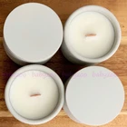 Силиконовая форма для бетона, круглая банка для свечей и крышка, 2 шт., форма, контейнер для ароматизированных свечей, сделай сам, круглый контейнер для хранения, материал для бетона