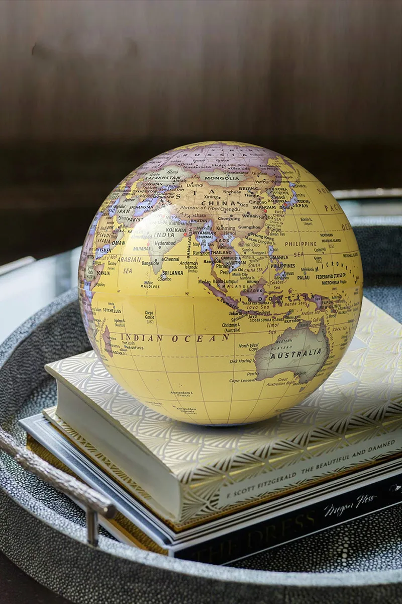 Вращающиеся светящиеся глобусы украшения для дома интерьерные гостиной поделки