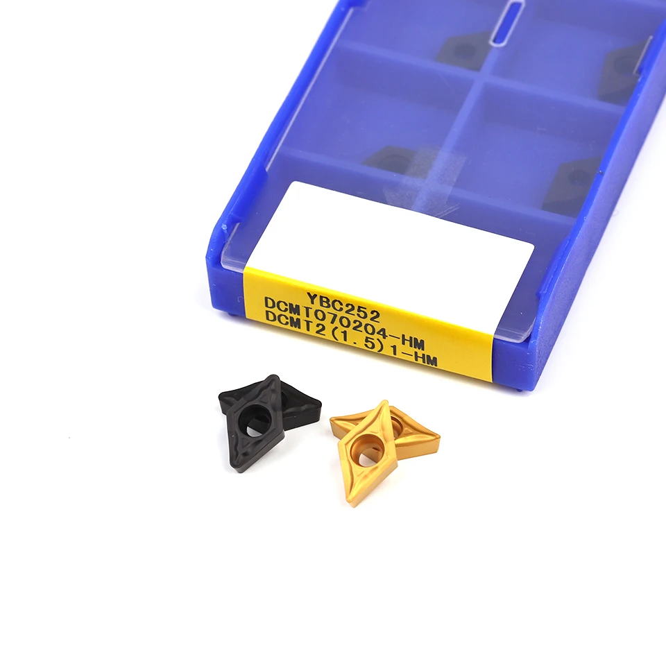 

DCMT070204-HM YBC251 DCMT070208-HM YBC252 Carbide inserts zcc ct lathe turning tools for steel parts processing