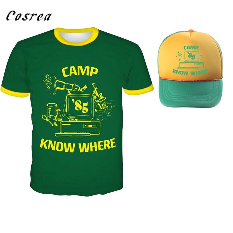 Очень странные дела косплей костюм для женщин футболки майка Wheeler с коротким