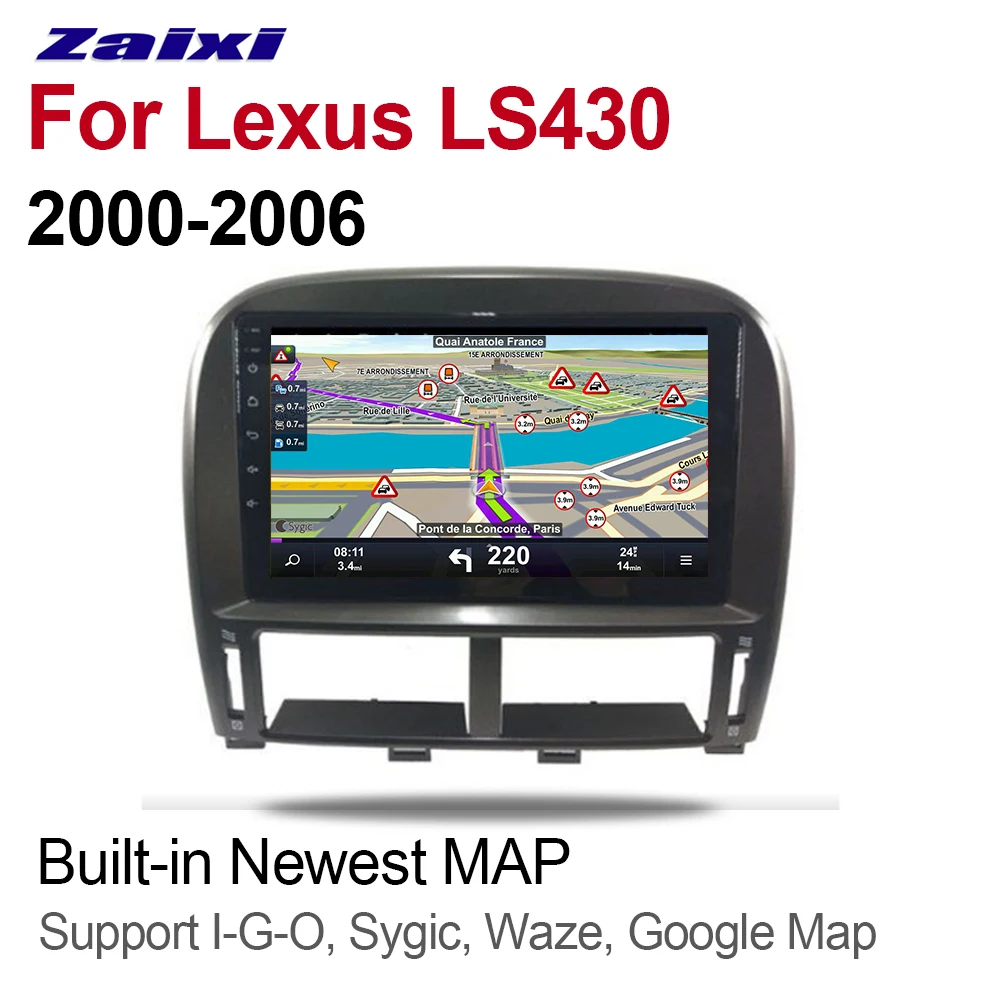 ZaiXi Android автомобильный мультимедийный GPS аудио Радио стерео для Lexus LS LS430 2000 ~ 2016