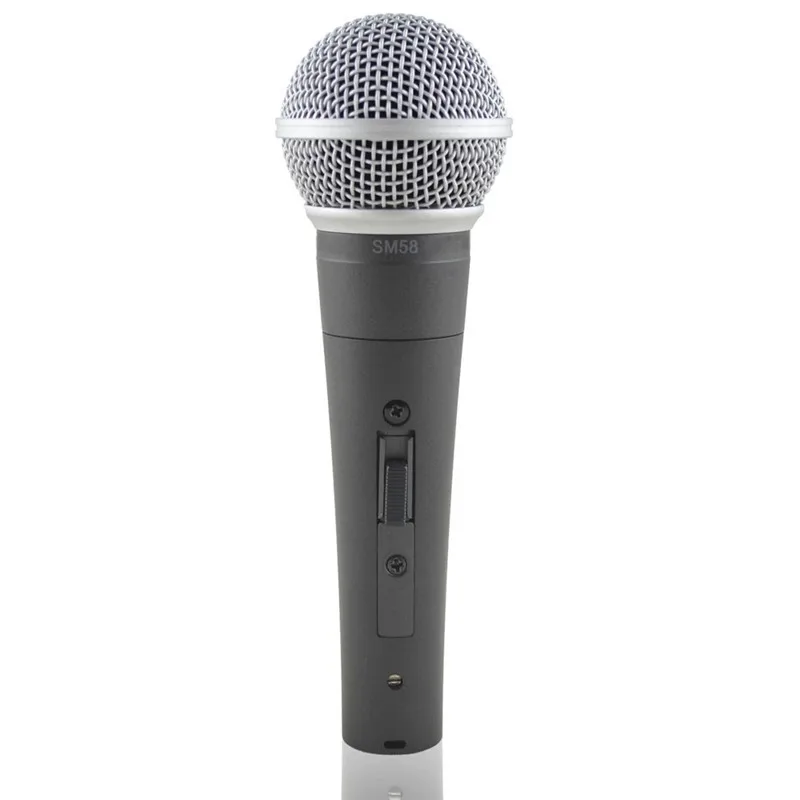 Проводной микрофон SHURE SM58 профессиональный динамический кардиоидный для караоке