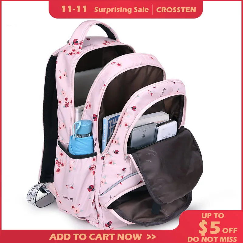 

Школьный ранец для девочек-подростков, большой рюкзак с принтом, водонепроницаемый, для начальной школы, сумки для учебников