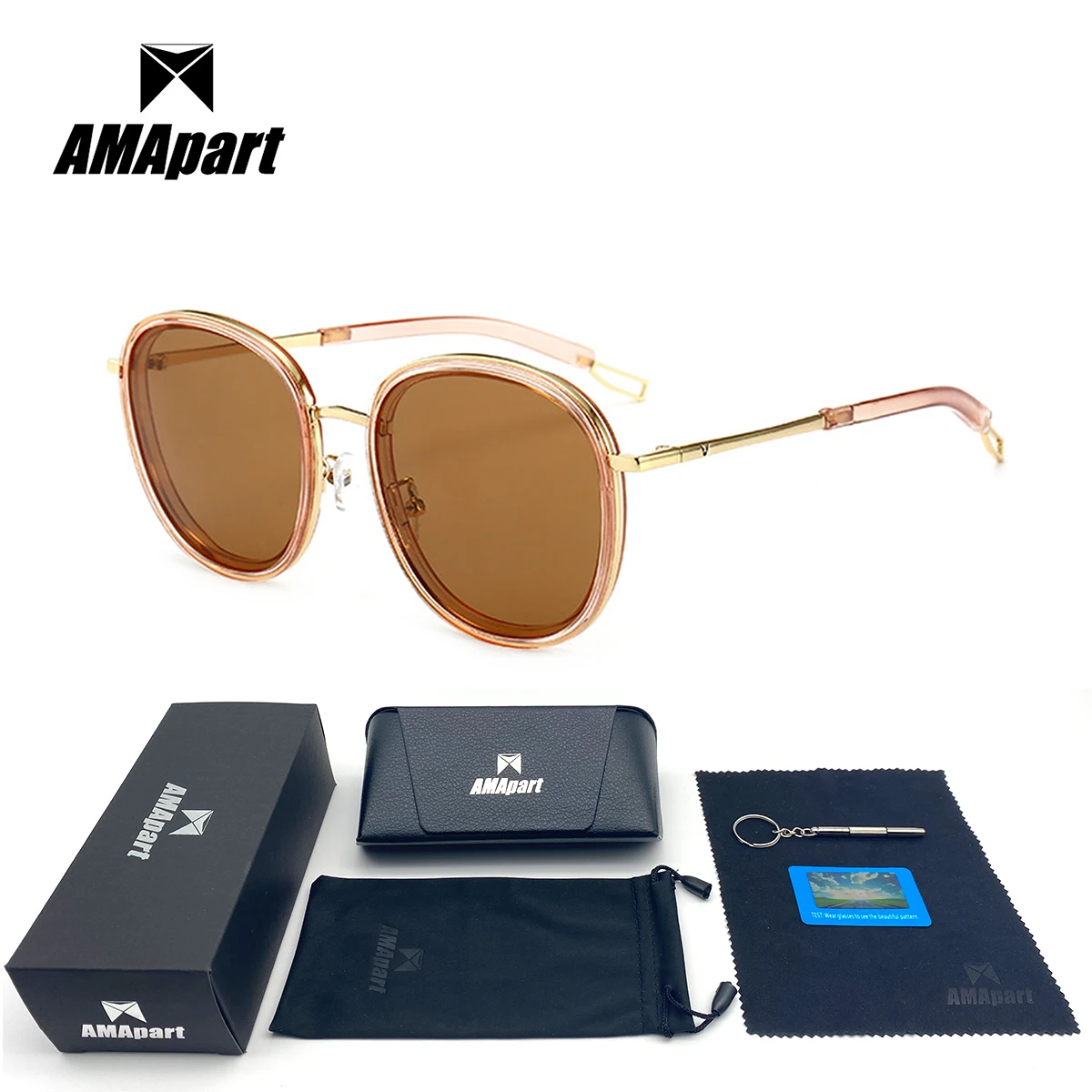 

AMApart High Quality Polarized Sunglasses For Men Women Driving Fishing Sports Outdoors UV400 Protection Anti-Glare