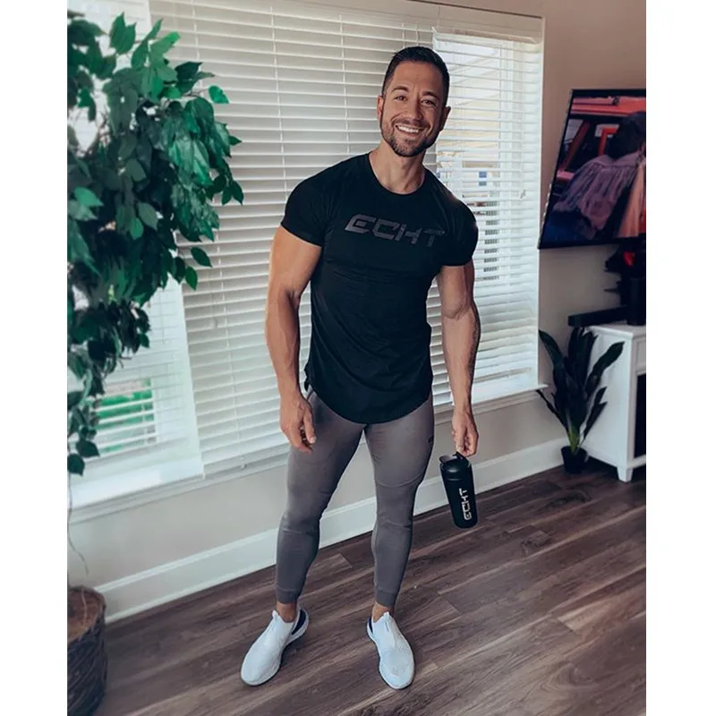 Летняя новая мужская футболка с коротким рукавом camiseta masculina хлопковая дышащая