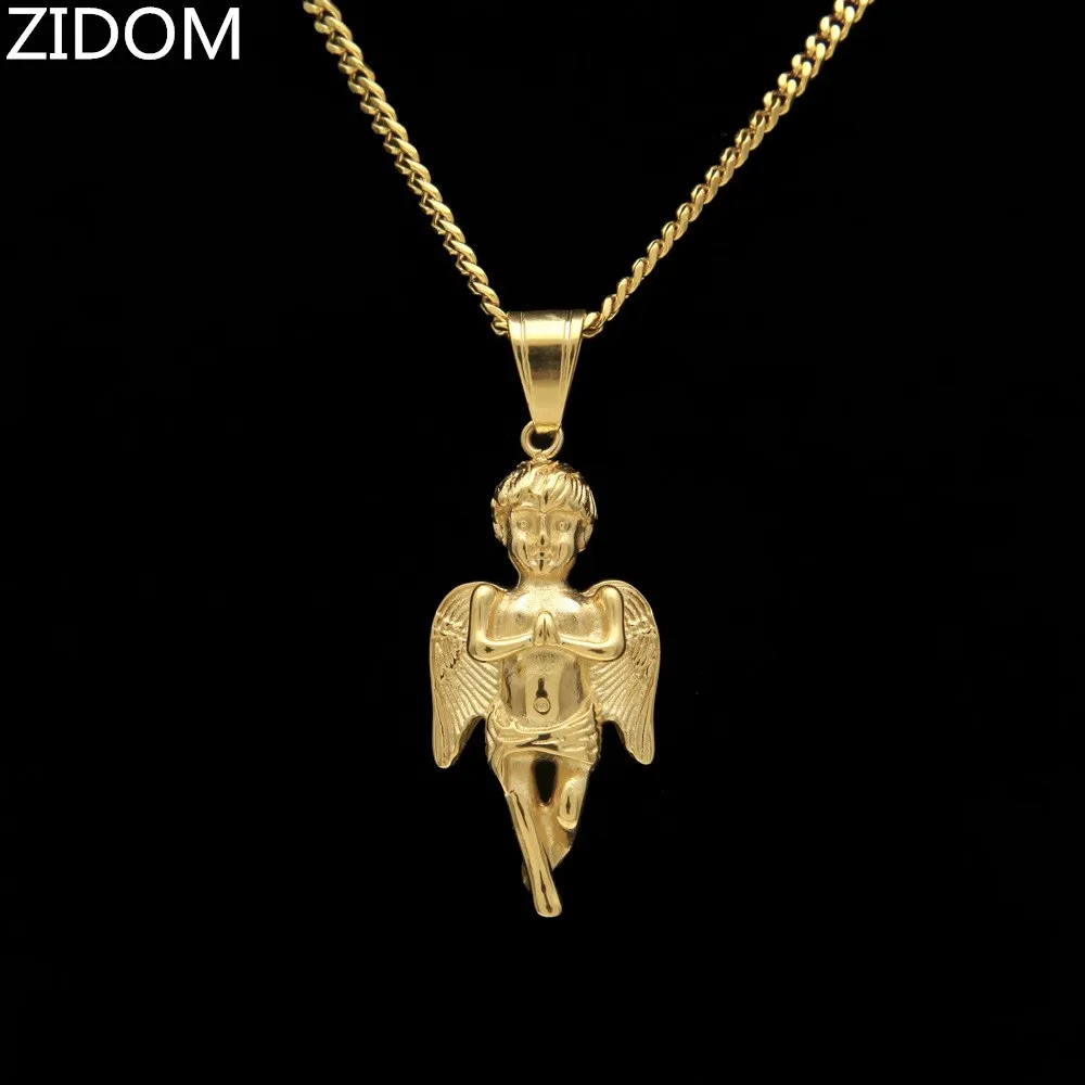 Ожерелье из нержавеющей стали 316 л мужское золотое ожерелье в стиле хип хоп с