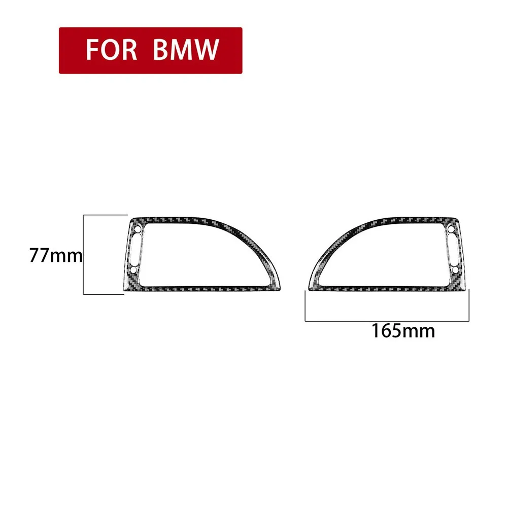 

Front Dashboard Cover Trim Air Vent Cover Trim Black Carbon Fiber Replacement For BMW 6 Series E63 E64 04-10