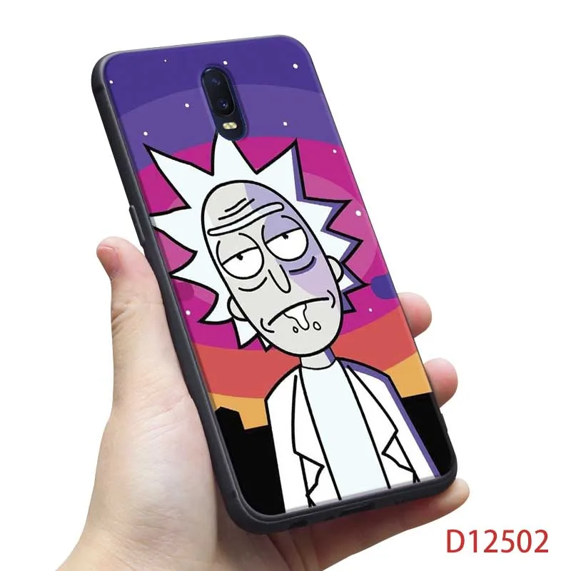 Для oneplus one plus 7 pro 7t pro 7 6 6t 5t Мягкий силиконовый чехол для телефона Забавный мультфильм Рик и Морти аниме - Цвет: D12502