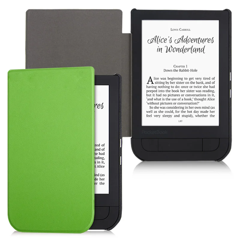 Green BOZHUORUI Smart case для Pocketbook 631 читалка, touch HD/Touch HD 2 Ruby Red искусственная кожа Магнитная крышка с автоматическим Уэйк/сна - Цвет: Green