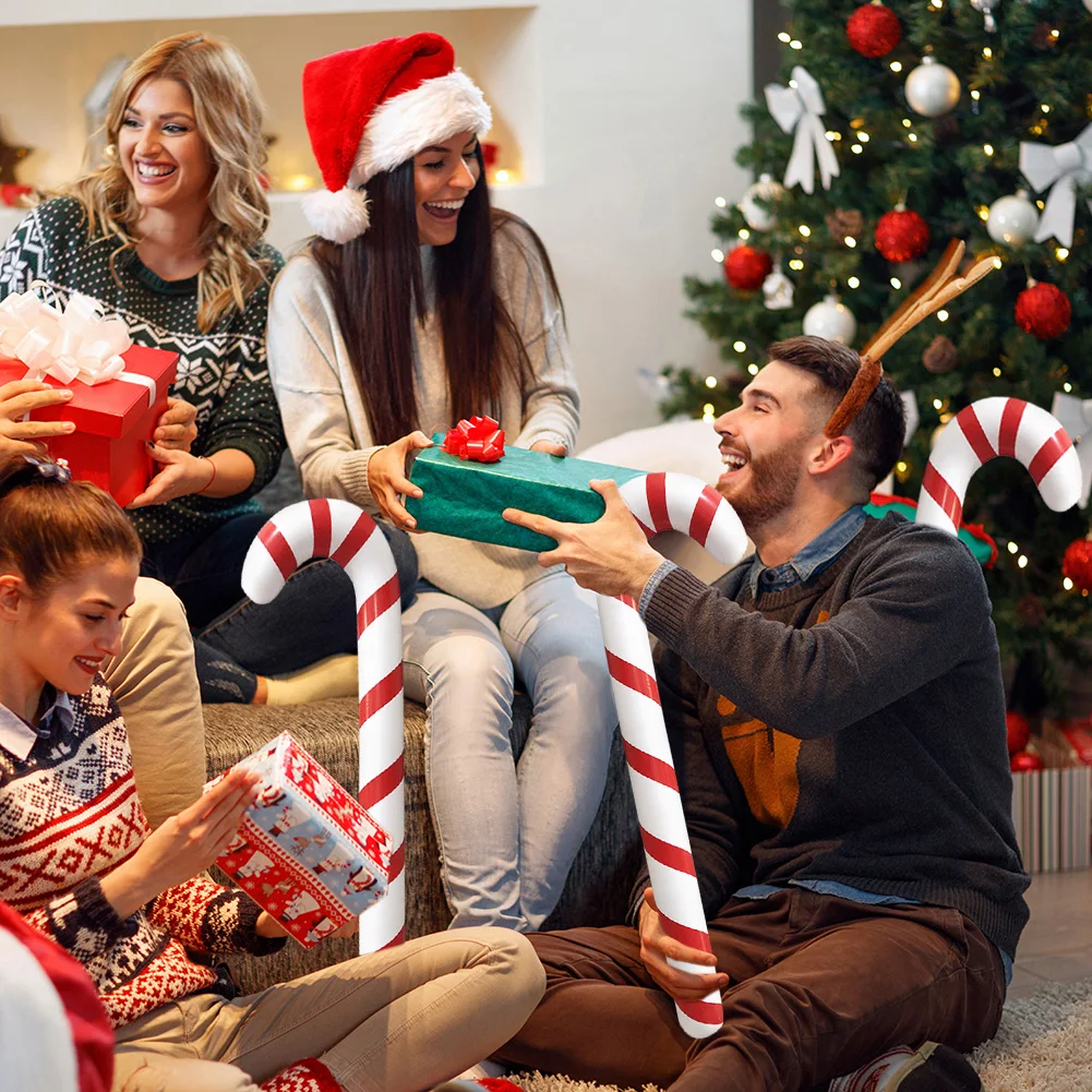 1 шт. надувная трость Санта Клауса для рождественской вечеринки|Украшения своими