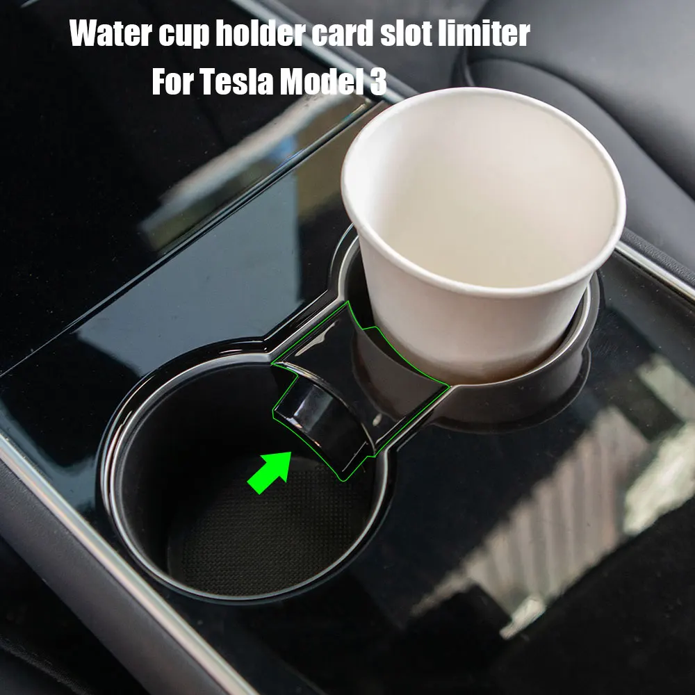 Для Tesla Model 3 19 20 слот для чашки Слип Концевой Зажим Автомобильный держатель