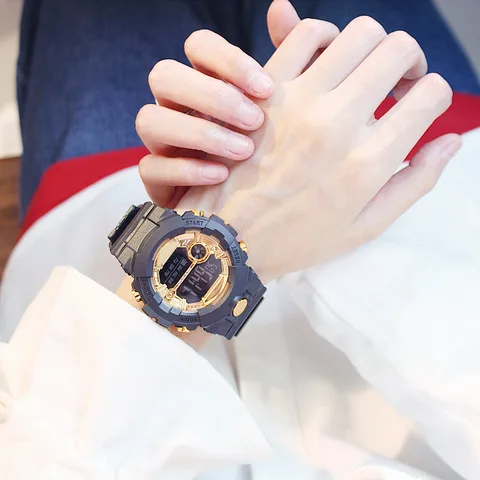 Электронные Новые G-образные цифровые часы женские спортивные часы водонепроницаемые противоударные женские часы светодиодные разноцветные наручные часы