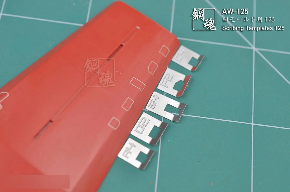 

Multi-size Refit Accessory Fit For Gundam Metal Etching Sheet Scribing Templates AW-125 Modeling Upgrade Kits