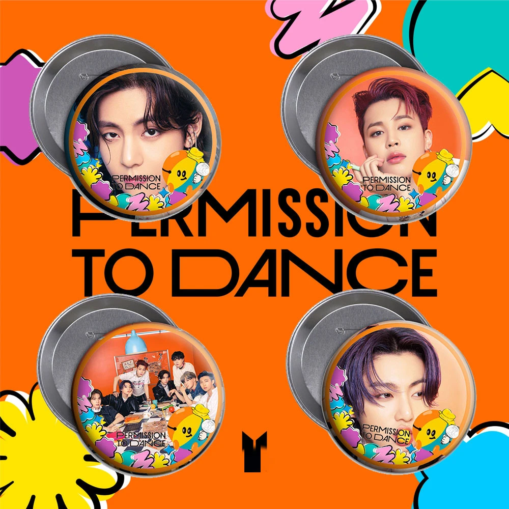 

Kpop Bangtan Boys Japan The Best Butter Permission To Dance Brooch Badge Button Pin Badge Decoration Jewelry Wholesale