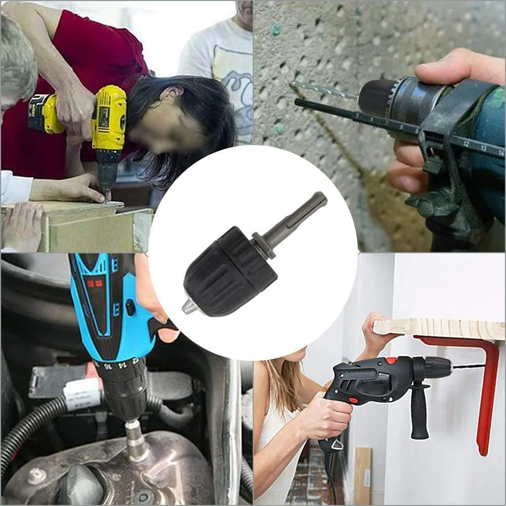 

0.8-10mm Drill Chuck 1/2\" Hex 10mm Carbon Steel/plastic Impact Wrench