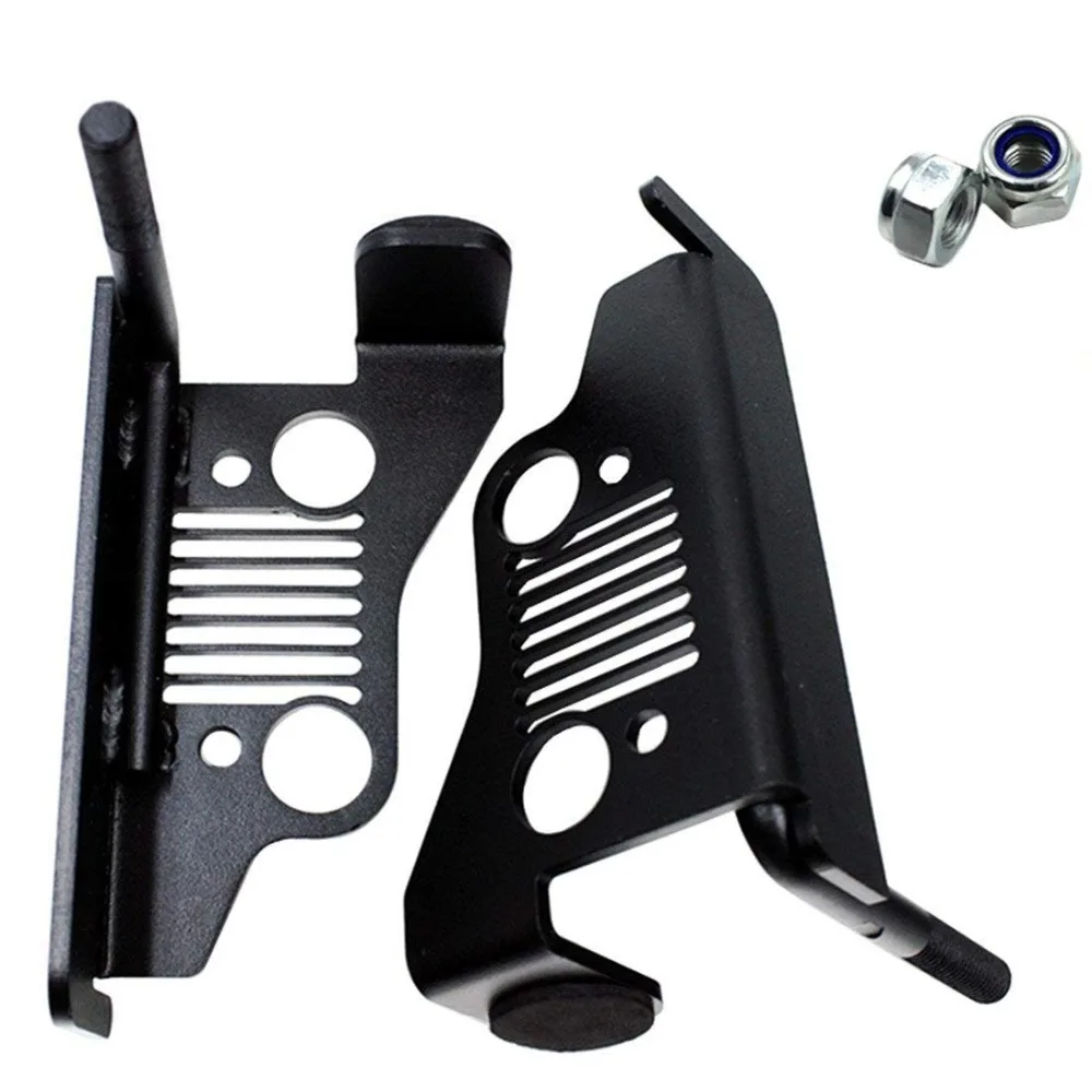 Однотонные окисленные железные передние колышки для ног черная Порошковая