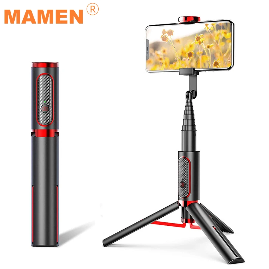 Селфи-палка MAMEN компактная с Bluetooth и держателем для телефона 3 цвета | Электроника