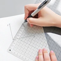 transparent ruler board a4 b5 students writing desk pad pvc grid sewing cutting mats drawing clipboard measuring supplies