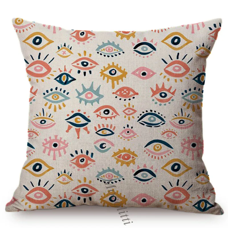 Квадратные подушки с рисунком Мистических Глаз чехол для диванной наволочка из