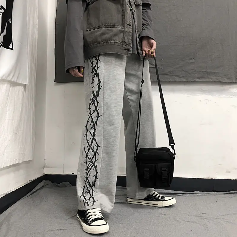 Модная женская одежда NiceMix с высокой талией унисекс Капри Свободные корейские