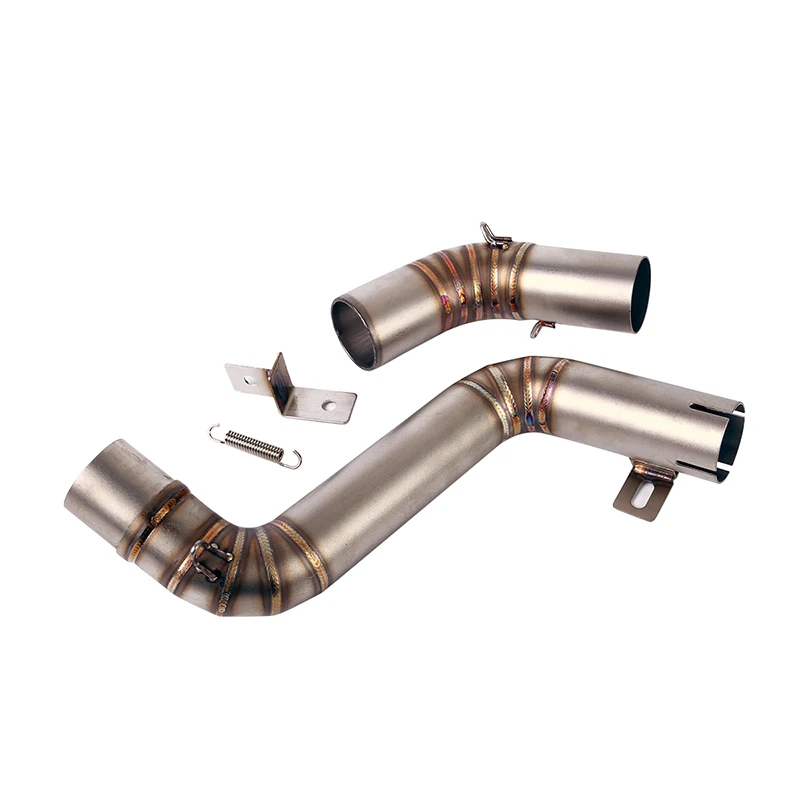 

Motorcycle Exhaust Pipe Escape Tip Connector Link Tube Middle Tube Slip on Exhaust System for KTM DUKE 200 390 2012-2016