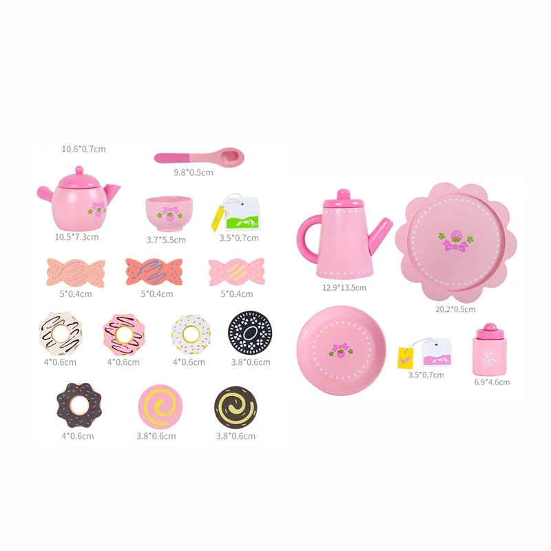 

Children's Simulation Afternoon Teapot Teacup Tea Set Girl Kitchen Play House Toy Set