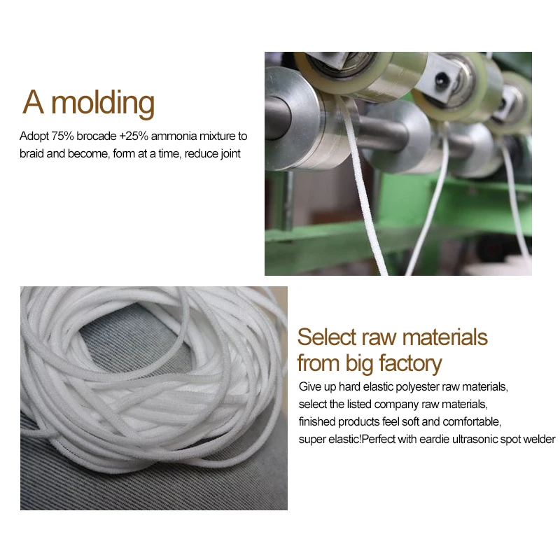 2020 оптовая продажа 3 мм белые тонкие круглые эластичные ленты эластичная веревка