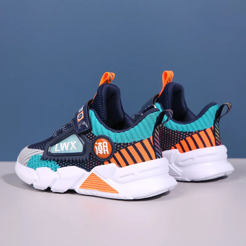 

Children Casual Shoes Children Boys Mesh Breathable Lightweight Sneakers Children Girls Soft-soled Wear-resistant Walking Shoes