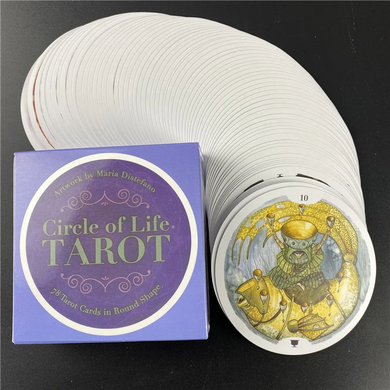 Новые стильные карты Таро Круг жизни PDF направляющая колода гадание развлечение