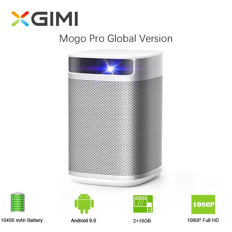 Светодиодный мини проектор XGIMI Mogo Pro Full HD DLP Android 9 0 с аккумулятором 10400 мАч| |