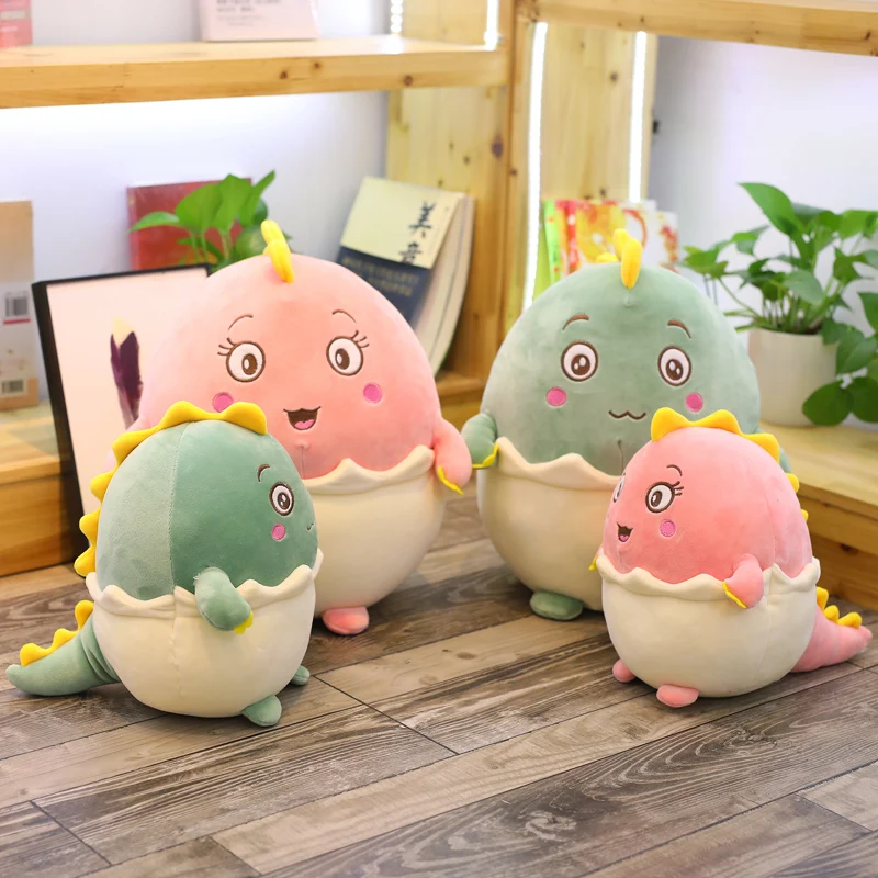 

30/40CM Chubby Eggshell Dinosaur Plush Toys Kawaii Stuffed Soft Dinosaur Animal Doll for Children Baby Kids Toy Classic Gift