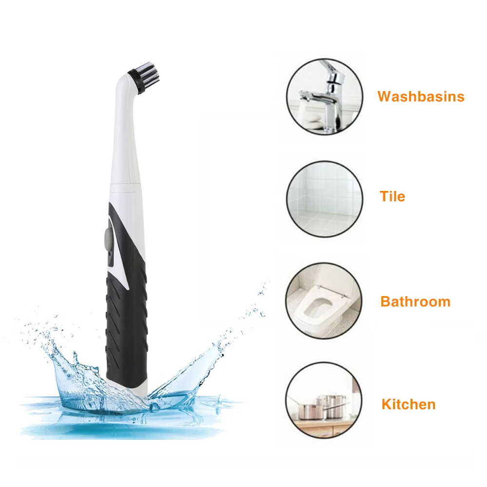 

Многофункциональная электрическая чистящая щетка, щетка для уборки с батарейным питанием, электрическая звуковая щетка для уборки дома