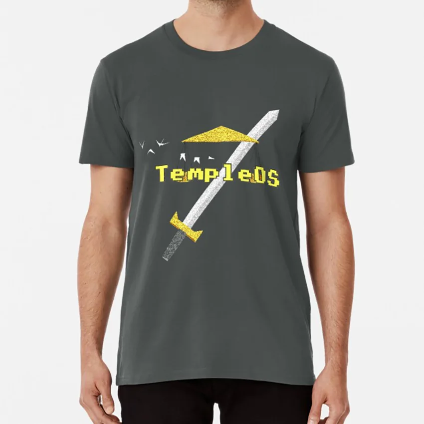 Новая футболка TempleOS terry davis templeos templee os операционная система geek nerd geeky|Мужские