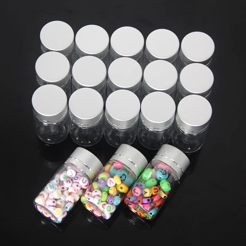 

Big Capacity Sliver Round Jars For Beads Storage Box Bag Container Jewelry Nail Organizer Case Diamond Painting Art Accessory