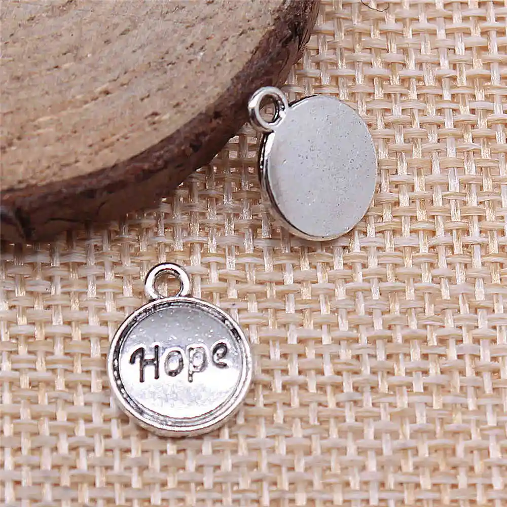 Круглые Подвески 11 х14 мм с серебряным покрытием 20 шт.|Шармы| |