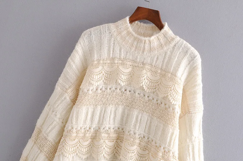 Новинка 2019 женский осенний и зимний пуловер с высоким воротником свитер длинным