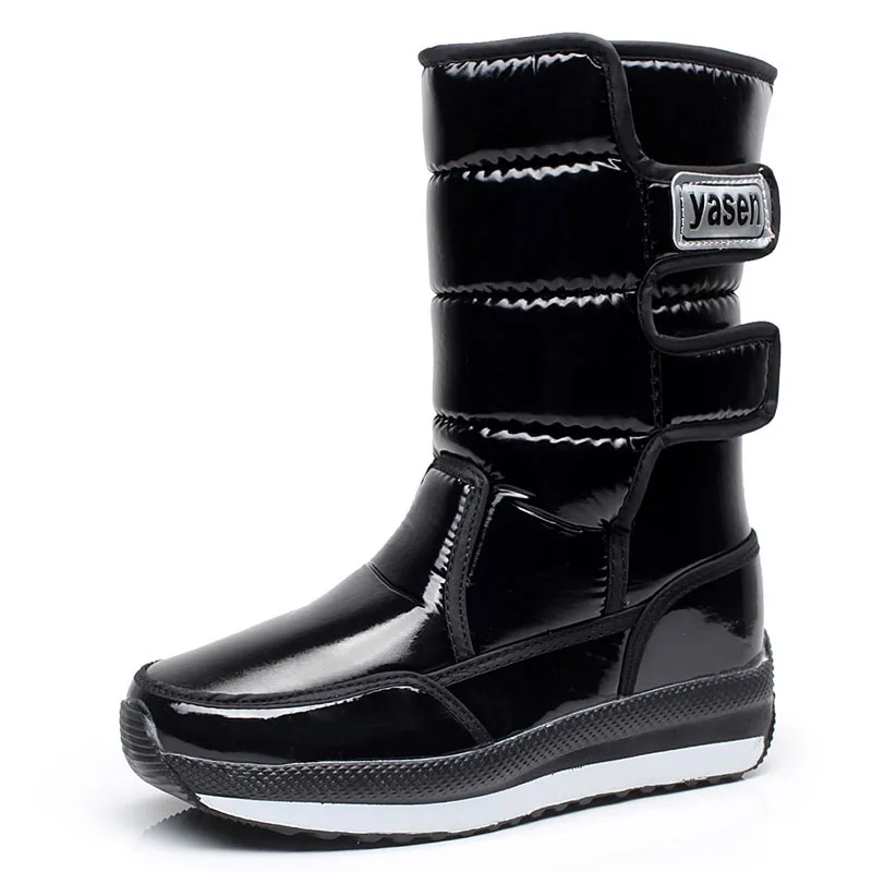 

Women Snow Boots Platform Winter Boots Thick Plush Waterproof Non-slip Winter Shoes Boot Warm Fur Botas Mujer 2022 Female
