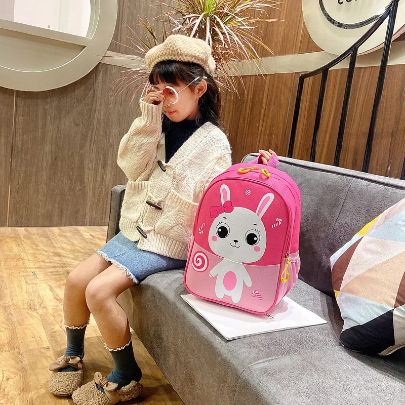 Мультипликационная школьная сумка для девочек и дошкольников корейский