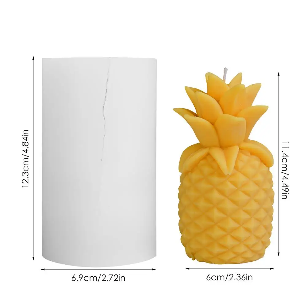 

Candle Mold Simulation Pineapple Novel Silicone Mould Used To Make Cakes Puddings Chocolates Candles Jellies