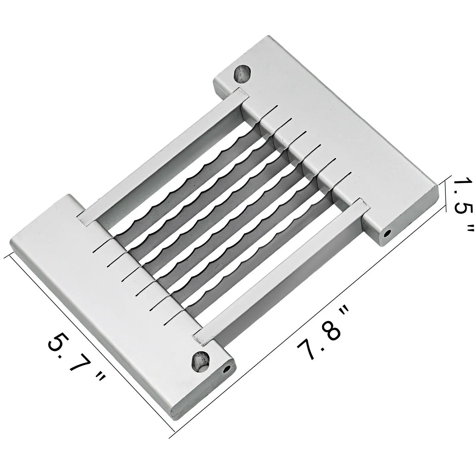 

VEVOR Set of Two 0.25 Inches Onion Slicer Stainless Steel Chopper Dicer Easy Cut Assembly Replacement Blades 1/4" for Kitchen