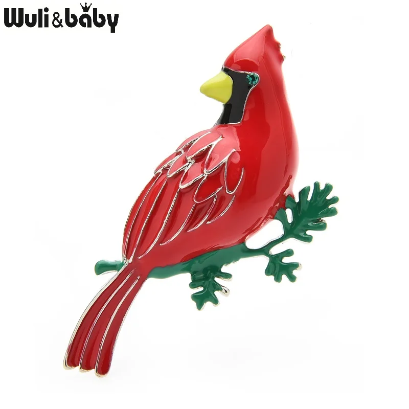 

Wuli&baby Enamel Anime Parrot Bird Brooches For Women 2020 New Year Party Casual Brooch Pins Gifts
