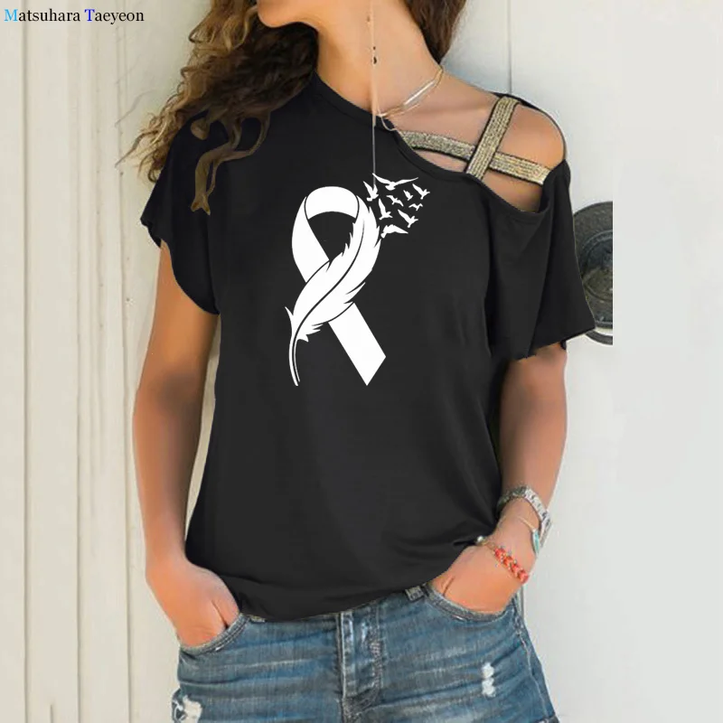 

Ribbon Feather Birds Flying T-shirt Casual Tshirt Women Graphic tee shirts Gift Girl Sexy Top Tee Plus Size 5XL