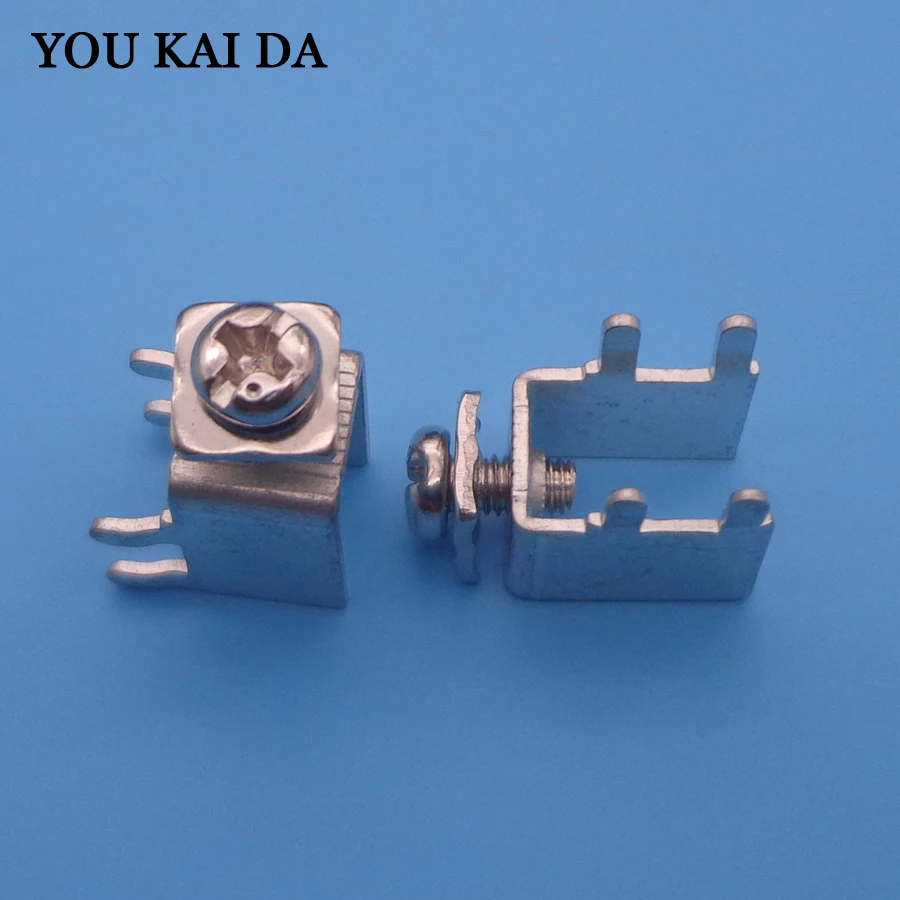 50 шт./лот PCB 2 (M3) клеммы печатной платы паяльные соединительные материал из