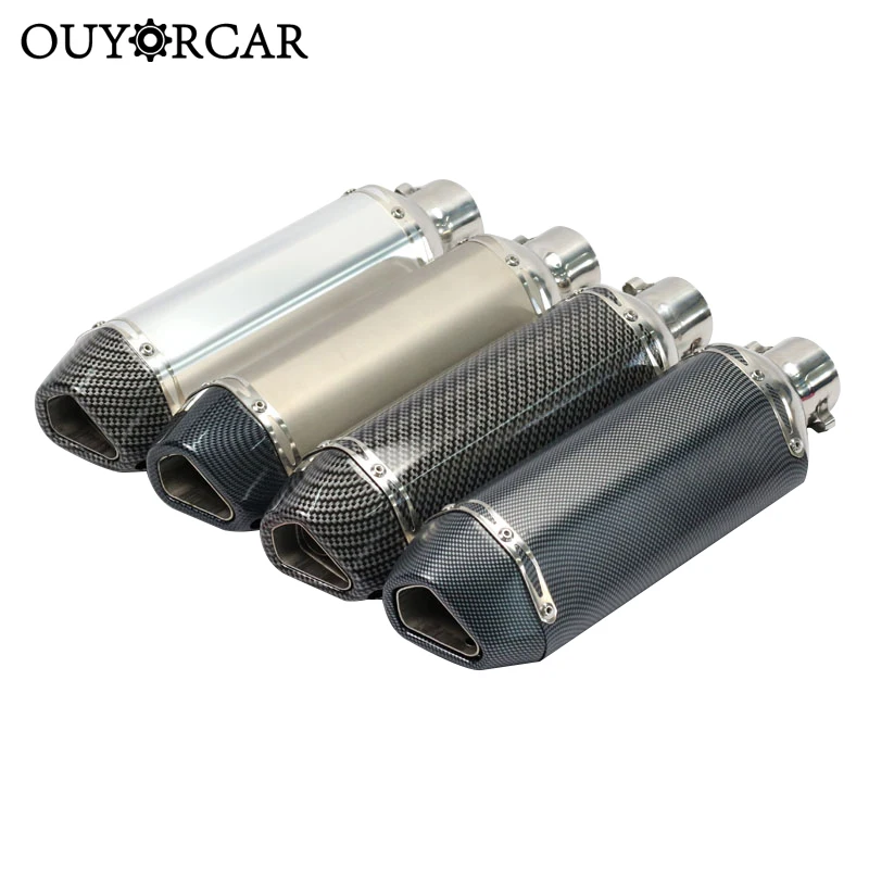 Универсальный 51 мм выхлопная труба мотоцикла с глушитель мото велосипедный