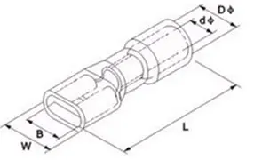 100 шт. 6,3 мм 16-14AWG FDFD/FDD/MDD 2-250 Женский Мужской изолированный Электрический обжимной терминал для 1,5-мм2 Кабельный разъем провода