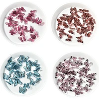 10pcbag 3d butterfly resin nail sequin decoration sparkly stereoscopic diy manicure nails art alloy accessories 14color choice