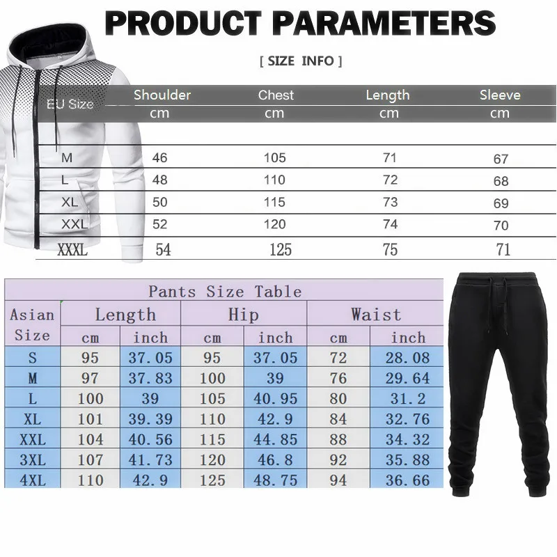 

2021 Hot-Selling Men's Spring And Autumn Casual Cardigan Zipper Jacket + Pants Cotton Printed Sports Training 2-Piece Set S-3XL